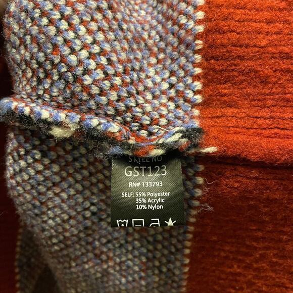 POL Oversized Knit Sweater | Floral Embroidery, Balloon Sleeves, Black, NWOT, L - Picture 9 of 9